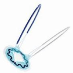 Example of meshes used in umbilical hernia surgery